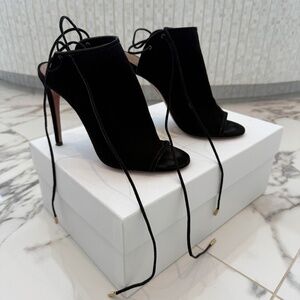 Aquazzura Black Suede Heels 37